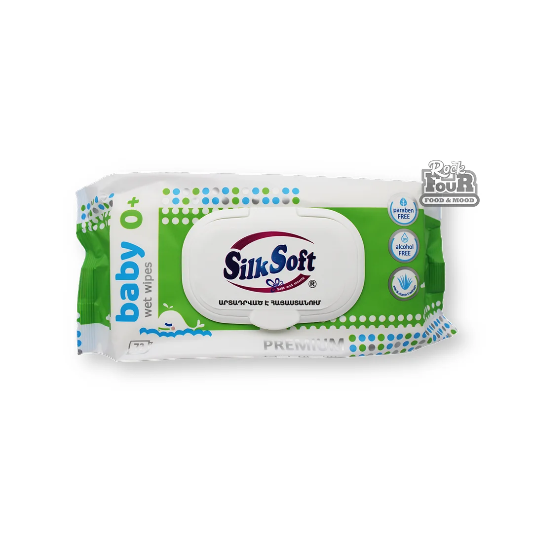 Խոնավ անձեռոցիկ «Silk Soft» մանկական 72հատ